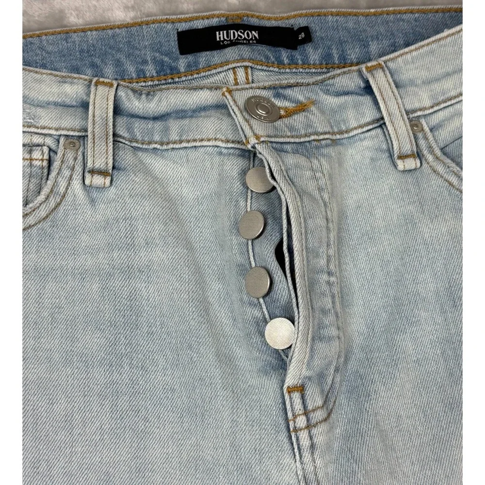 NWT Hudson Rosie High-Rise Wide‎ Leg Distressed Jeans Size 28 Y2K